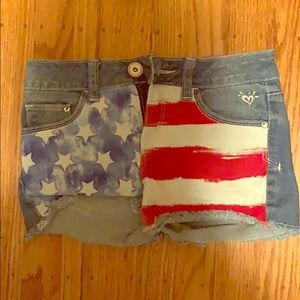 Children’s red white and blue shorts